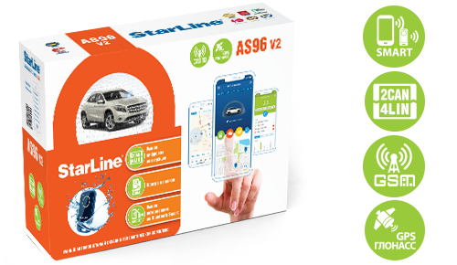 StarLine AS96 V2 BT 2CAN+4LIN GSM GPS